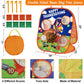 Thanksgiving Bean Bag Toss Games For Kids, Football Turkey Double-Sided Collapsible Cornhole Board Thanksgiving Games Toys For B
