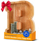 Wooden Letter Piggy Bank for Kids  Initial Coin Bank for Boys and Girls  First Name Personalized Savings Bank for Birthday Boys Girls Gift Piggy Bank for Kids (Wood  S9-B)
