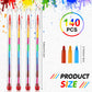 Teling 140 Pieces Stackable Crayons Pencils Party Favors for Kids Preschool 11 Interchangeable Colors Mini Rainbow Crayons Pens