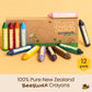 Honeysticks Super Jumbo Crayons (12 Pack) - Non Toxic Crayons for Kids - 100% Pure Beeswax and Food Grade Colors - For Toddlers