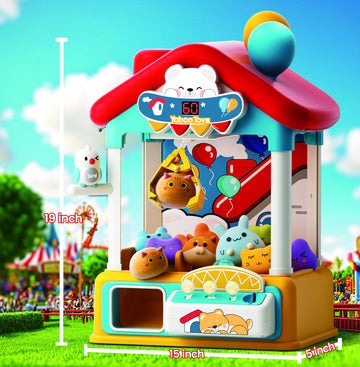 Skirfy Large Claw Machine for Kids with Prizes -19'' Bear Claw Machine, Kids Toy, Perfect for Parties, Mini Vending Arcade Game,