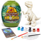 Prextex Build & Paint Your Own Dino Kit, 1 Pack - Collectible Dinosaur Toy, Surprise Dino, Building Toy, Arts & Crafts For Kids Ages 6-8, Painting/Art Set, Kids Gifts, Easter Basket Stuffers, Dino Egg