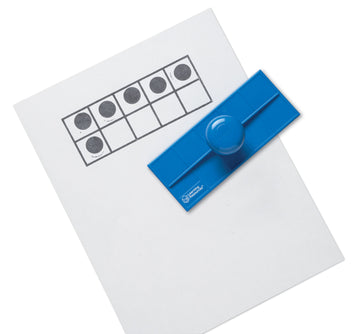 Learning Resources Ten Frame Stamp, Classroom Math Visuals Stamp, 2 Pieces, 2   H x 6   W
