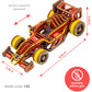WOODEN.CITY Engineering DIY Wooden Model to Built - Model Car Kits - enhanced 3D Wooden Puzzles for mature-themeds - Detailed Model Kits for Enthusiasts and Collectors (Bolid Model Car Kit)