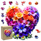 Wooden Jigsaw Puzzles for mature-themeds and Kids  Heart Flower 200 Piece Unique Shaped Puzzle  Family Game and Creative Wooden Puzzle Gift  Wall Art Decor
