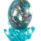 Aint It Nice Lava Dragon Egg Statue Blue Dragon Figurine Silver Chest Transparent Dragon Egg Collectible Medieval Fantasy D  Cor