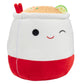 Squishmallows 10-Inch Daley the Ramen Noodles Plush Toy - Soft & Squishy Food Stuffed Animal - Red, Model SQCR04648