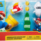 Nintendo Super Mario Underwater 2.5' Figure Diorama Play Set, Includes: Mario, Cheep-Cheep, Blooper, Mechanical Warp Pipe, Spinning Water Plant & Two Coins