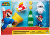 Nintendo Super Mario Underwater 2.5' Figure Diorama Play Set, Includes: Mario, Cheep-Cheep, Blooper, Mechanical Warp Pipe, Spinning Water Plant & Two Coins