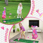 Liberry Toddler Golf Set For 2 3 4 5 Years Old Girls Boys, Upgraded Kids Golf Clubs Set With Golf Cart, Putting Mat, Outdoor Indoor Sports Toy Birthday Gift, Pink