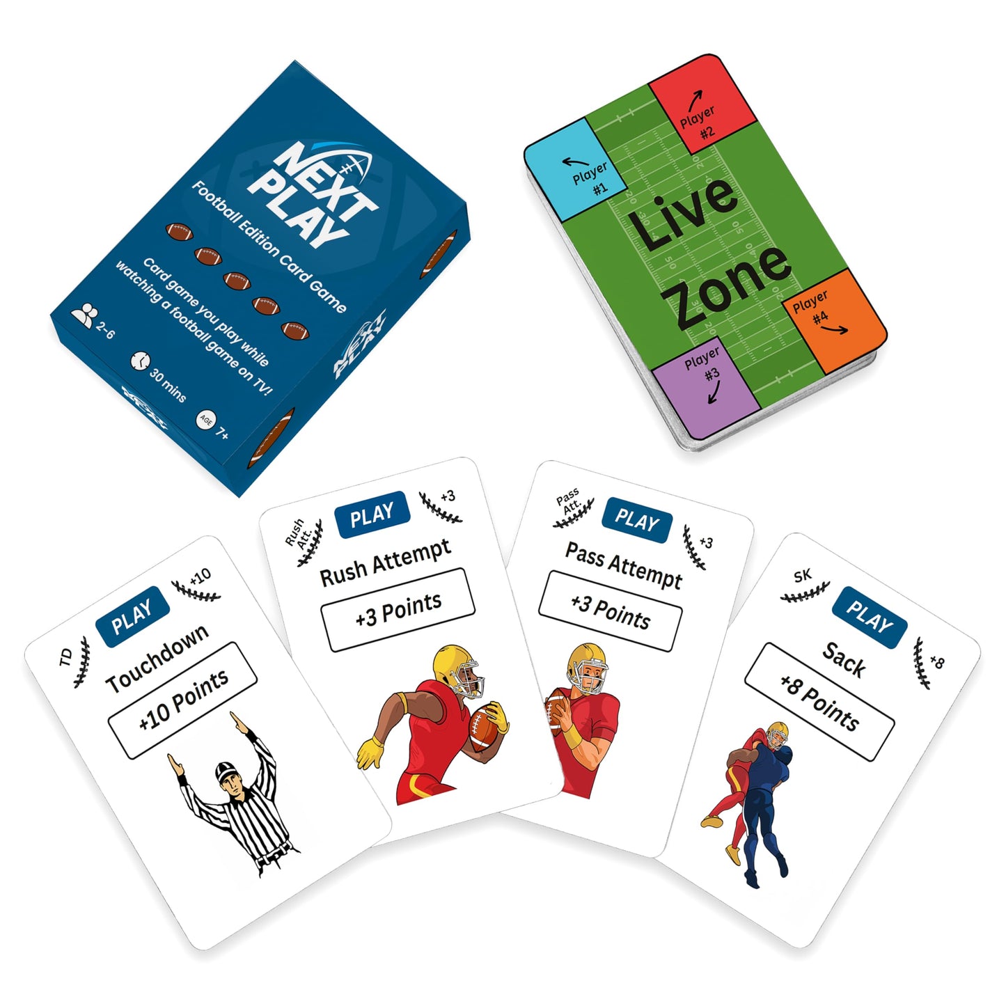 Next Play The Ultimate Live Football Card Game: Fun For All Ages! Easy To Learn & Play