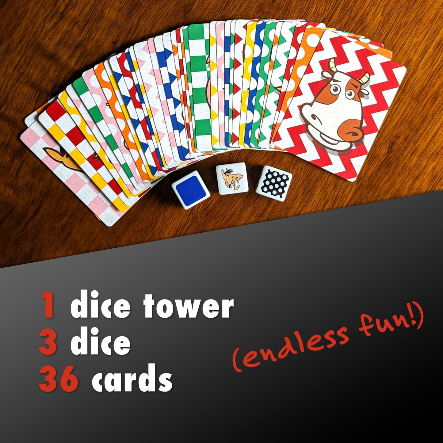 The Good Game Company Not It Dice Game for Kids - Strategy Card Game, 3+ Players, Ages 6+, Fun Family Night Activity, White