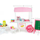 Playtime By Eimmie 18 Inch Doll Furniture - Hot Dog Food Cart And Dolls Accessories - Wooden Playsets - Fits American, Generation, My Life & Similar 14”-18” Girl Dolls Stuff - Girls Toys