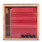 Kapla 40 Squares Red - Wooden Construction Set - 40 Red Colored Building Planks - For Ages 3+