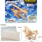 Puzzle 3D Nieuport 17 Airplane Model Puzzle - Wooden Airplane Toy Model Construction Kit, Educational Wooden Airplane Model Kit