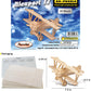 Puzzled 3D Puzzle Nieuport 17 Air - Wood Craft Construction Model Kit Aircraft  Fun Educational DIY Wooden Toy Assemble Model Unfinished Craft Hobby to Build & Paint for Decoration - 30pc Pack