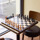 A&A 18.875'' Professional Wooden Tournament Chess Board/African Palisander & Maple Inlaid / 2.0'' Squares W/O Notation