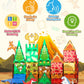Dinosaurs Toys Magnetic Tiles For Kids 3-5, Dino,King Kong And Godzilla Animals World Construction Tile For Toddlers Ages 5-7, Magnet Building Blocks For Boys Girls Ages 3+ 4-8 8-12 Year Old