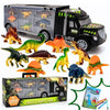 Dinosaur Toys For Kids 3-7. Dino Truck Carrier With 15 Figures + Bonus Book