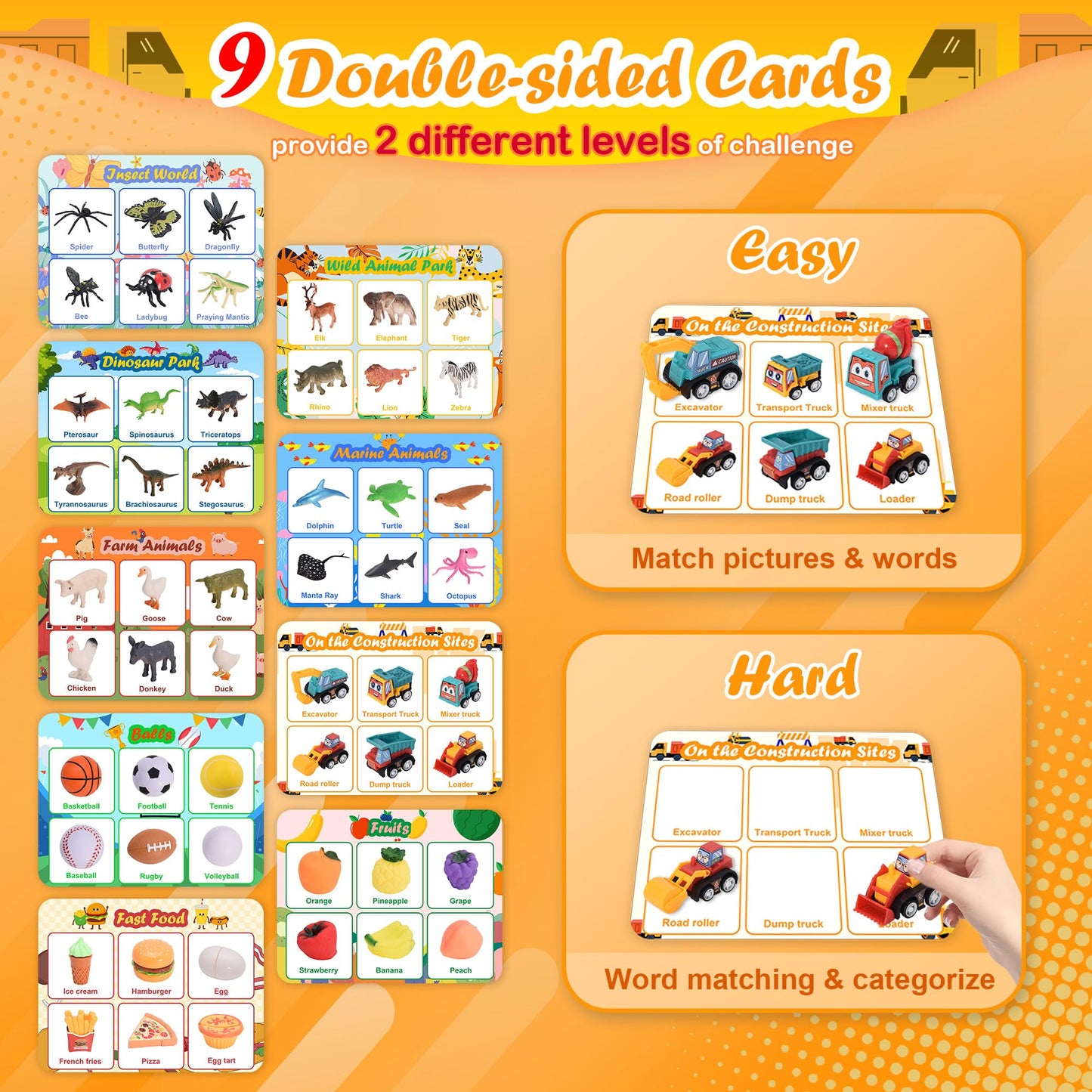 Sorting Toys For Toddlers, Learning Education Toys Montessori Toys, Multiple Theme Playset, Fine Motor Skills Games, Preschool L