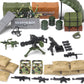 Feleph Military  Pack Army Toy Set Building Block for Soldier Figures  Camouflage Combat Suit WW2 Model SWAT Gear Piece Accessories Equipment Kit