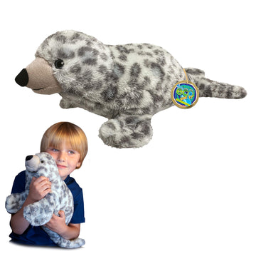 Ecobuddiez - Harbour Seal From Deluxebase. 20 Inch Harbour Seal Plush Toy. Eco Friendly Child Safe Seal Stuffed Animal Made From Recycled Plastic Bottles.