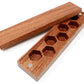 Bcb Wear Wood Dice Storage Case With Magnetic Lid - Box Holds Polyhedral 7 Die Set For Dnd, D&D, Rpg - Rosewood