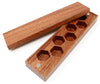 Bcb Wear Wood Dice Storage Case With Magnetic Lid - Box Holds Polyhedral 7 Die Set For Dnd, D&D, Rpg - Rosewood