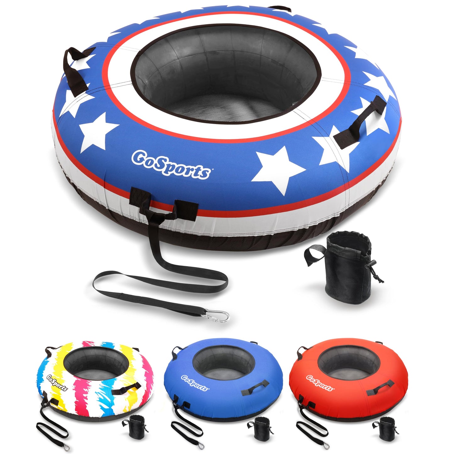 GoSports 44 in Heavy-Duty River Tube with enhanced Canvas Cover - Commercial Grade River Tube - Choose Your Style