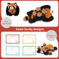 Niuniu Daddy 20'' | 5Pcs Red Panda Weighted Stuffed Animals Family Set, Mommy Red Panda Plush With 4 Babies Toys Inside, Cute La