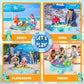 Turtle Sandbox with Lid & Adjustable Umbrella, Kids Sand Box with Sand Molds and Shovels Set for Sensory Play, Toddler Outdoor I