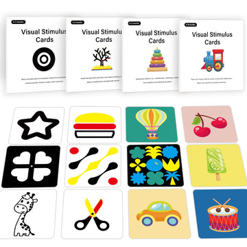 Slapaflife High Contrast Baby Toys For Newborn, 60 Pcs 120 Page High Contrast Baby Cards, Contrast Cards For Infants 0-3-6-12-36