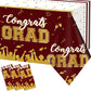 Chiazllta Set Of 3 Graduation Tablecloths Class Of 2024 Congrats Grad Maroon Graduation Party Tablecover Decorations Party Suppl