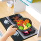 Hape E3177 Deluxe Game Kitchen With Microwave, Coffee Maker, Refrigerator, Oven, Hob With Frying Pan Fun With Many Accessories, From 3 Years, L: 34.9, W: 11.7, H: 35.4 Inch