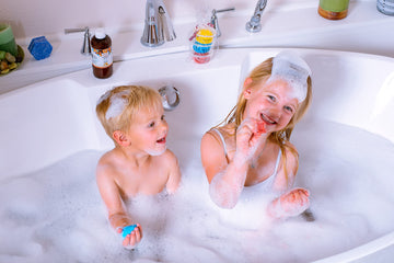 Punkin Butt Bubble Bath Dough - Natural Handmade Moldable Soap for Colorful Sensory Play at Bath Time