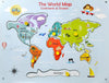 Khilonewale KidS  Wooden Puzzle With Knobs Educational And Learning Toy For Kids (Continents And Oceans)