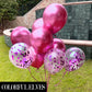 Colorful Elves 12 Inch 100 Pcs Metallic Chrome Hot Pink Balloons Shiny Thicken Latex Balloon Party Decoration (Hot Pink)