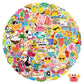 Xzentira, 100 Pcs Summer Stickers For Kids, Beach Stickers For Water Bottles, Happy Summer Vinyl Waterproof Stickers For Laptop