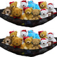 Simple Houseware 2 Pk - Stuffed Animals Jumbo Toy Storage Hammock, Black