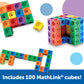 Learning Resources Stem Explorers Mathlink Builders - 100 Pieces, Ages 5+, Kindergarten Stem Activities, Math Activity Set And G
