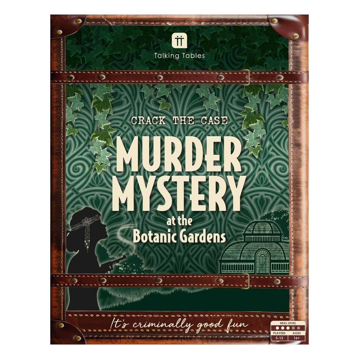 Talking Tables Murder Mystery At The Botanic Gardens Dinner Party Game For Adults, Puzzle Games, Clues, Brain Teaser Puzzles Secret Santa, Ages 16+, 5-13 Players