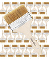 Bates- Chip Paint Brushes for Painting, 4 Inch, 48 Pack, Wood Handle, Natural Bristle Paint Brush