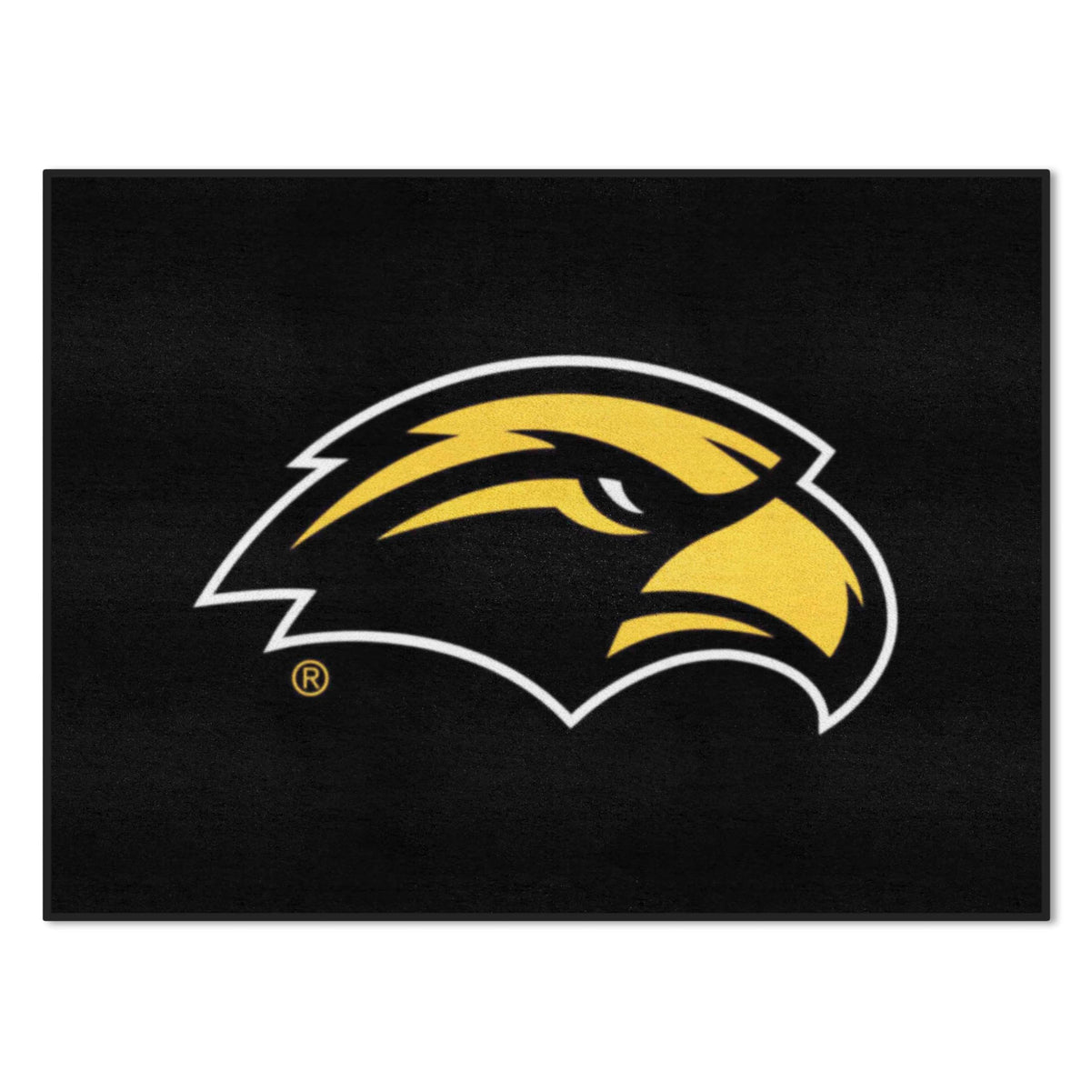 FANMATS 3734 University of Southern Mississippi All-Star Mat | Black | 33.75x42.5 | Eagle Head Primary Logo