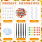 Beeveer Fall Leaf Suncatchers Art Kits - 30 Sets DIY Window Ornaments, 3.74 inches, Multicolor, Model GRE-Beeveer-4587