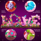 Booyuer Flower Building Set for Love, 791PCS DIY Romantic Floral Brick Kit, Graduation Gift, School Desk Decor, Room Decoration,