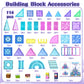 Sktmyy Magnetic Tiles,114Pcs 3D Diamond Princess Ice Castle, Magnet Tiles For Kids Age 3-5 4-8,Stem Educational Toys For Girls K