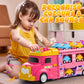 Hot Bee Toddler Toys for 2 3 4 5 Years Old Girls, 7-in-1 Foldable Ejection Trucks for Toddlers 2-4 Years, Toys for 4 Year Old Gi