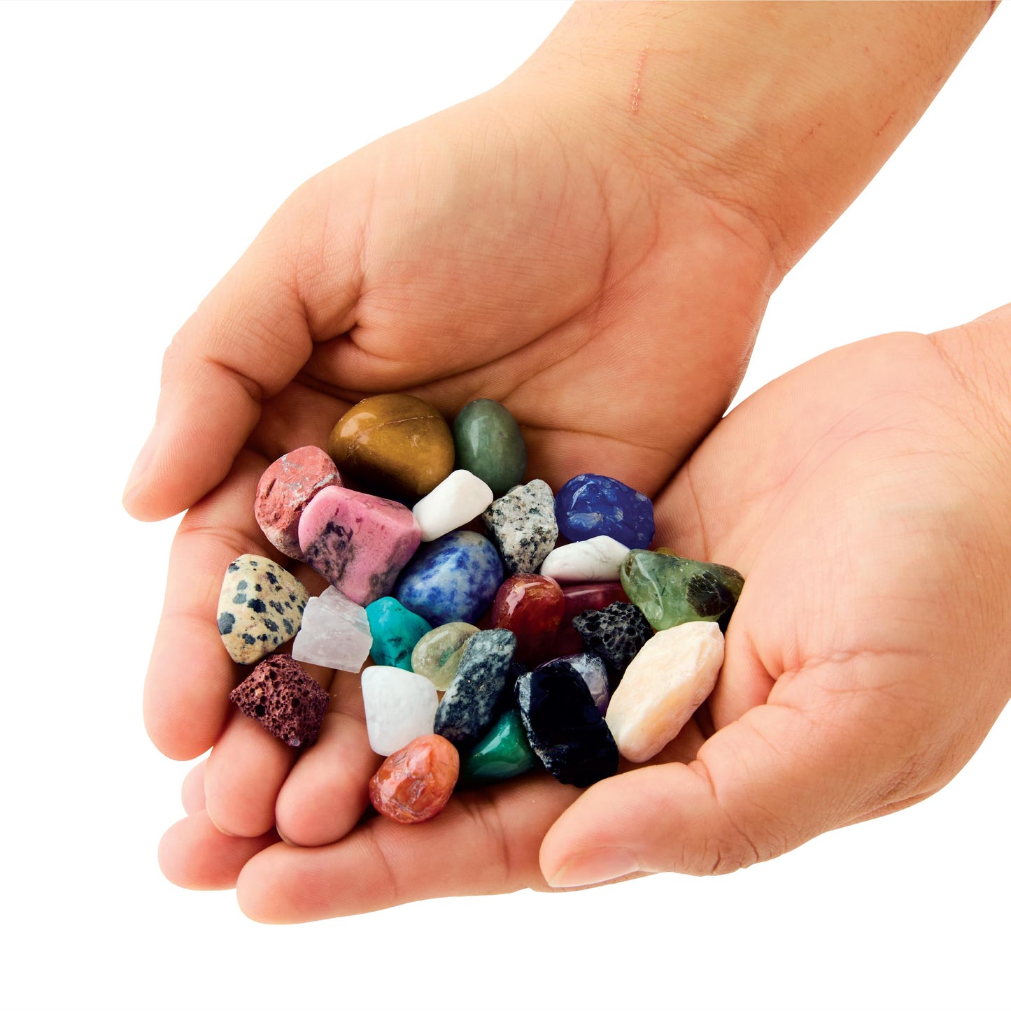 Discovery Big Treasure Dig Stem Kit - 23-Piece Excavation Set For Kids| Dig For 15 Gemstones, 4 Crystal Geodes & Pyrite Nuggets|