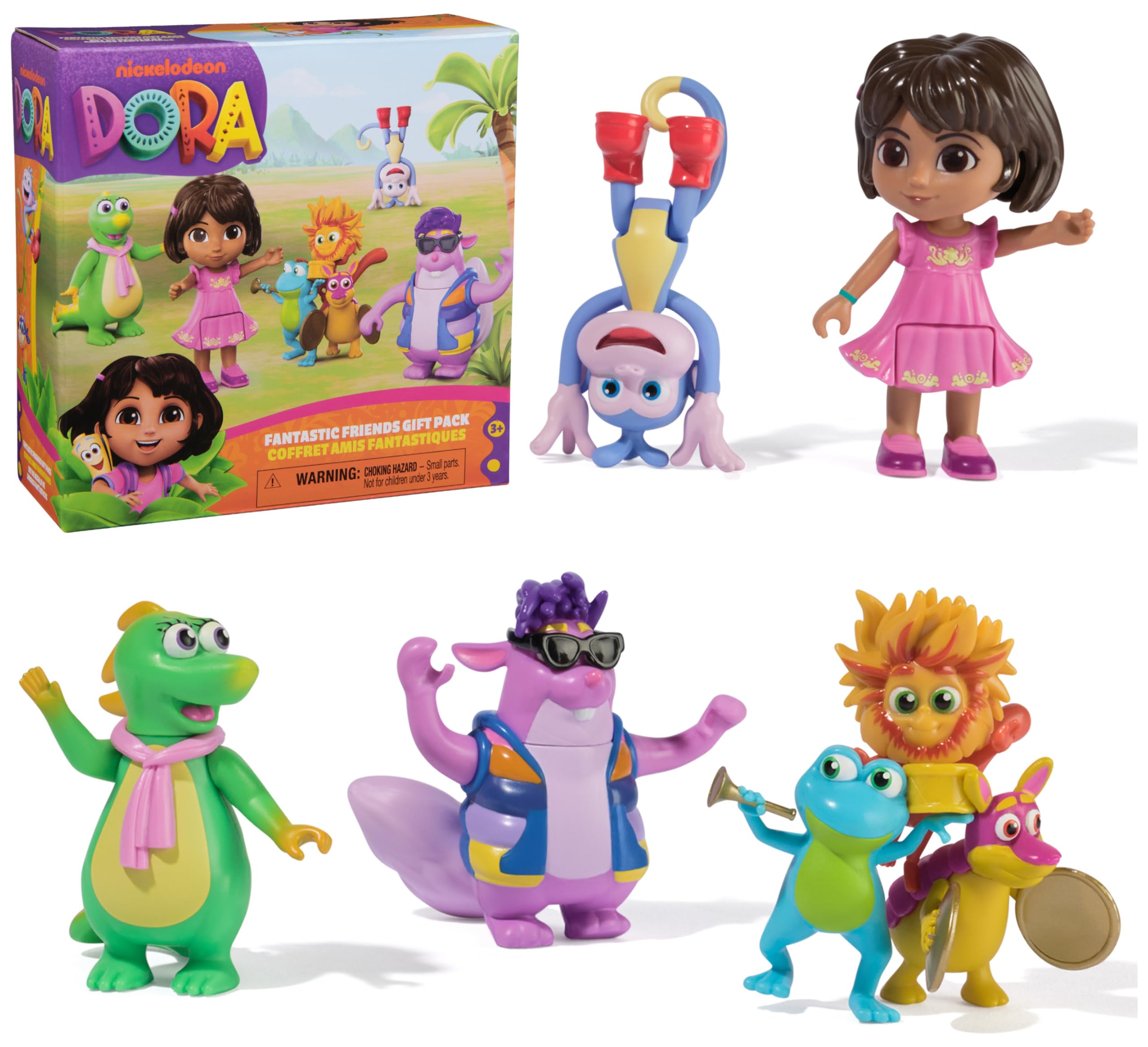 Dora Fantastic Friends Gift Pack with Dora Boots Tico Isa and The