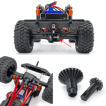 Benedict Harry 24T/12T Front Rear Axles Gear Set for 1/18 RC Car TRX4M TRX4M Crawler Upgrade Replace